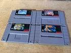 4 Games SNES lot Pilotwings, Super Mario All Stars, Starfox, Super Punchout