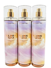 NEW Bath  Body Works Lot of 3 Bottles Cloud Nine Fragrance Mist Spray 8 oz