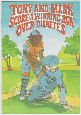 TONY & MARK SCORE A WINNING RUN OVER DIABETES NM 1975 ELI LILY GIVEAWAY PROMO