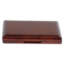 Wooden Dark Red Oboe Reed Storage Case Holder for 12 Reeds