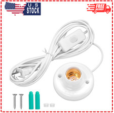 1Pcs 9.84ft Light Socket with Cord E26/ E27 Light Bulb Socket with On/Off Switch