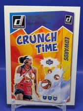 Aaliyah Edwards 2025 Panini Donruss WNBA Crunch Time Press Proof #4 Mystics