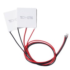 2 PCS White TEC112706 Heatsink Thermoelectric Cooler Peltier Plate 40x40mm