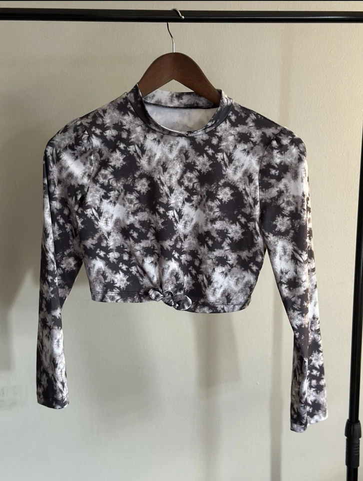 Paquete de trajes de baño para niñas talla L Camisa de natación clase artística para niños|Pantalones cortos de natación negros Foto 4 de 4