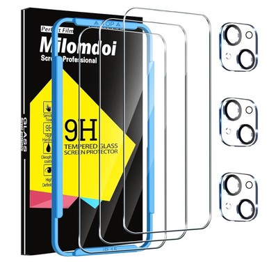 Milomdoi 3pack Screen Protector With 3 For The Camera Lens For The iPhone 15￼