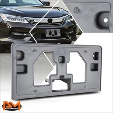 For 16-17 Honda Accord Front Bumper Tow Hook License Plate Tag Mounting Bracket