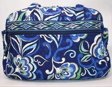 Vera Bradley Travel Diaper Baby Bag in "Mediterranean Blue" Pattern