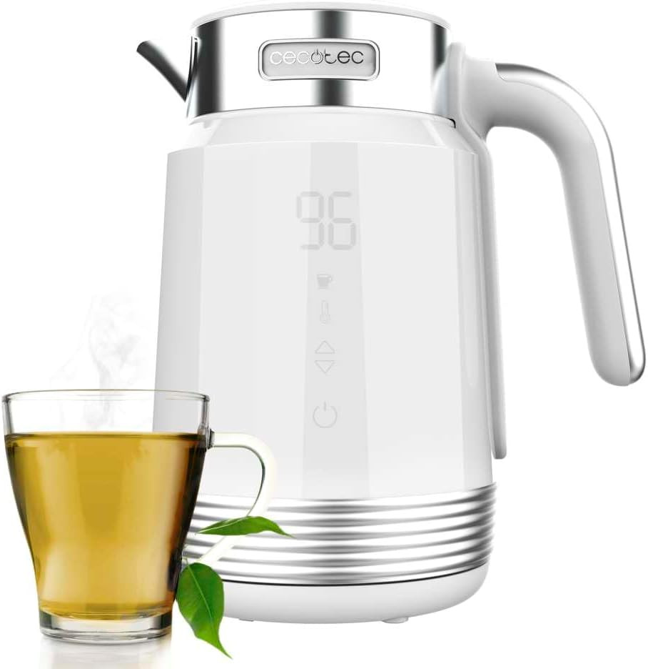 Cecotec Thermosense 600 Touch White: Bollitore Elettrico 1.7L 2200W