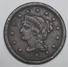 Photo of a 1853-P Large Cent from an eBay listing that sold on Jul 21, 2026