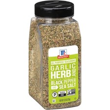 McCormick Garlic Herb and Black Pepper  Sea Salt All Purpose Seasoning 13.25 oz