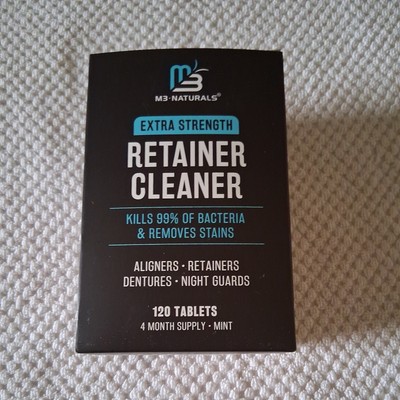 M3 Naturals 120 Count Extra Strength Dental Cleaning Tablets For Appliances