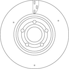 2x Bremsscheibe TRW SINGLE DF6717S 15,2 für MERCEDES KLASSE Sports Tourer W247