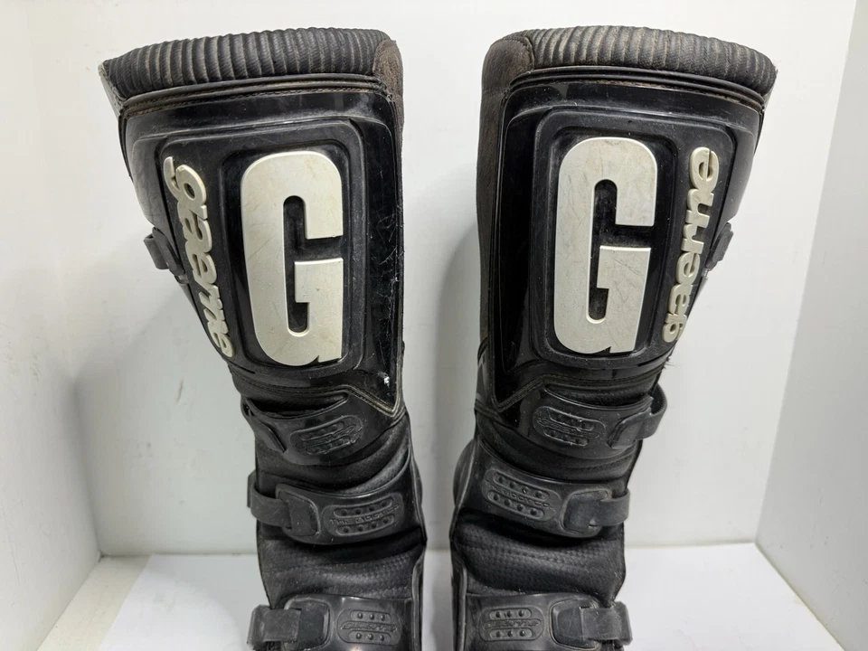 Par de botas todoterreno Gaerne Cypher antichoque motocross motoX para hombre talla 12 Italia Foto 4 de 4