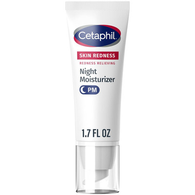 Cetaphil Redness Relieving Night Moisturizer Cream 1.7oz Fragrance Free for Face
