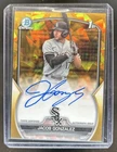 2023 Bowman Draft Sapphire Jacob Gonzalez Chrome Auto Gold Refractor 1st #/50