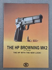 1980 s FN Herstal HP Browning MK2 9 x 19 mm Military Brochure