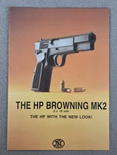 1980's FN Herstal HP Browning MK2 9 x 19 mm Military Brochure