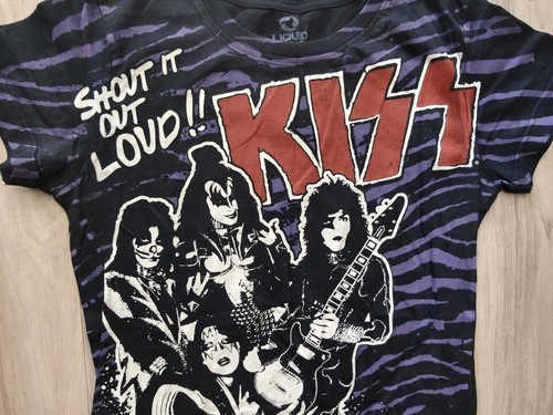 KISS "Shout It Out Loud" Women's T-Shirt Size XL - Picture 3 of 5