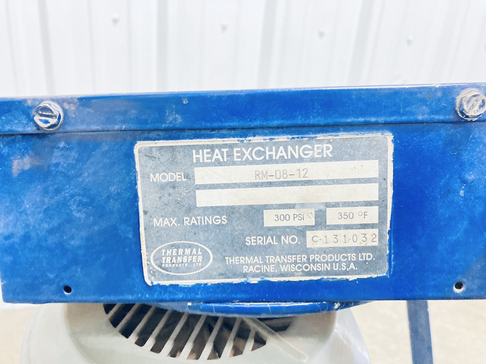 PARKER HPAK THERMAL TRANSFER HYDRAULIC HEAT EXCHANGER RM0812