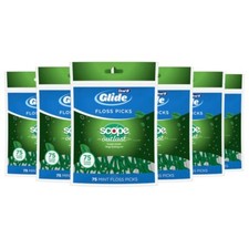 Oral B Glide Floss Picks 450 Count Scope Outlast Flavor Easy Clean 2 in 1