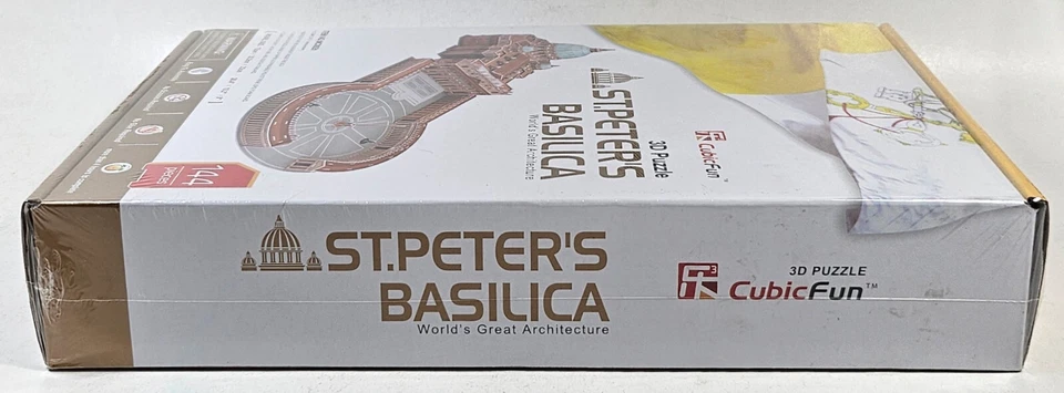 CUBICFUN 3D PUZZLE MC092H ST. PETER'S BASILICA 144 Pcs 28.4" x 13.2" x 9" - Image 4 of 4