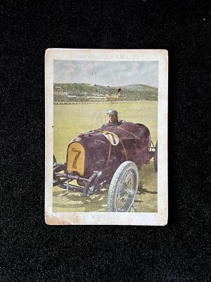 1928 Racing Car Driver Pioneer ARTURO GASTON Card #5 Amatller Automovilismo F1