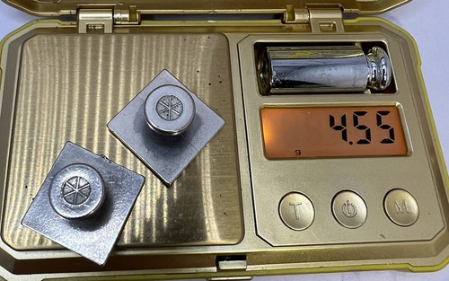 Vintage Colonial Style Bust Square Metal Fixed Post Cufflinks - Picture 5 of 5