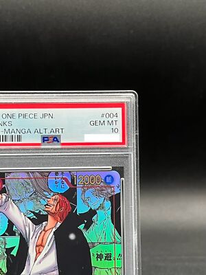 PSA 10 Shanks OP09-004 Manga Alt Art Emperors in the New World