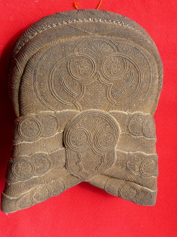 RARO Alemán RIEGENHAUBE 1830 - 1850 DISFRAZ POPULAR CUBIERTA PARA LA CABEZA Cinta Metálica Decoración Foto 3 de 4