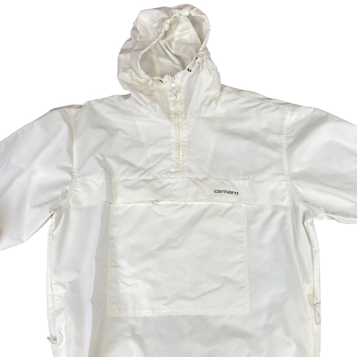 Vintage 00s White Carhartt Pullover Embroidered Jacket XL | eBay