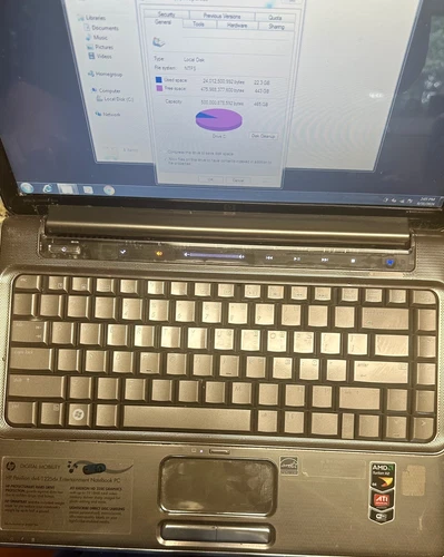 HP Pavilion dv4-1225dx 4GB , AMD Turion 2.1, 500gb Entertainment Notebook PC - Picture 8 of 12