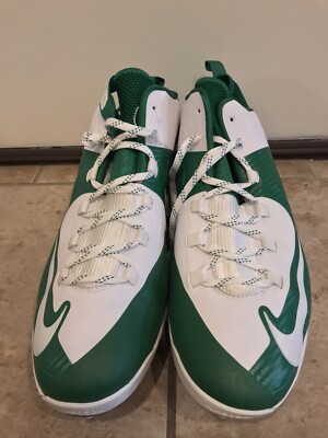 NEW Nike Air Max MVP Elite Baseball Cleats Green White Mens  display picture 1