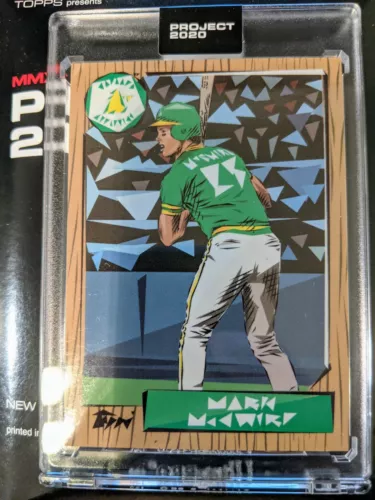 2020 Topps Project 2020 Mark McGwire #60 Naturel RARE (2,687 PR)