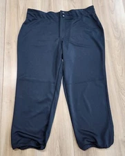 Champro Womens Sz 2X Softball Pants, NWT, Black, Elastic Ankles