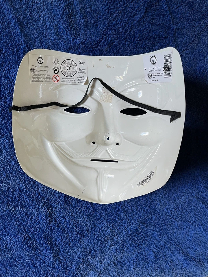 Máscara V de Vendetta Hombre Adulto Fawkes Disfraz de Halloween DC Comics  Foto 2 de 2