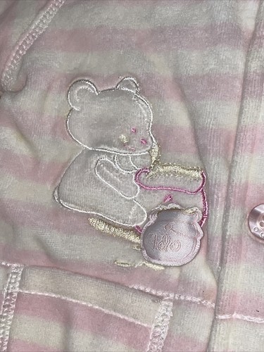 iDo Baby Girl Pale Pink & Cream Soft Furry Winter Jacket / Coat Age 9-12 Months - Picture 2 of 12