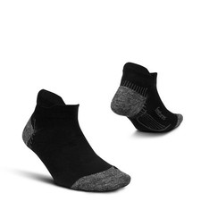 Feetures Plantar Fasciitis Relief Sock Light Cushion No Show Tab Small, White