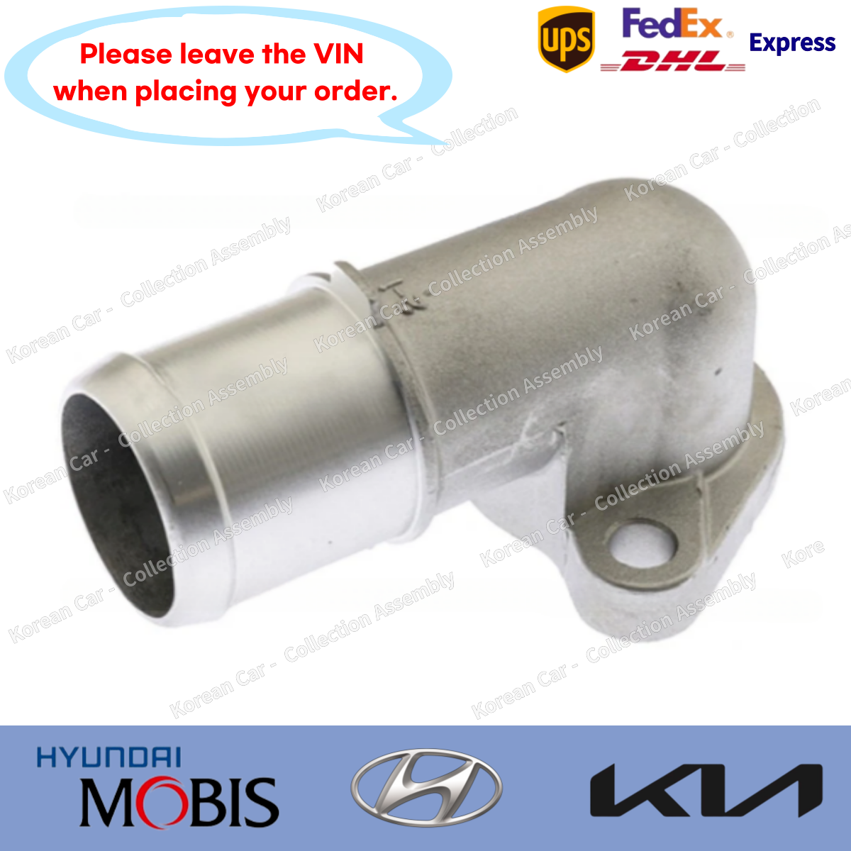 256113C101 Genuine Water Outlet for Hyundai Santa Fe Veracruz