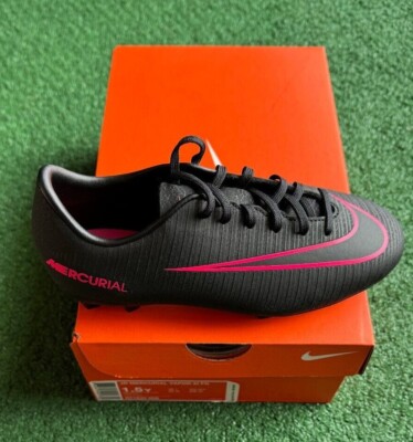 Nike Jr. Mercurial Vapor XI FG Kids Soccer Shoe Black-Pink | eBay