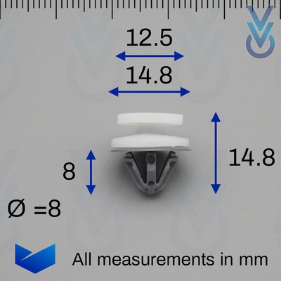 10 Clips De Garniture Intérieur De Hayon VVO Pour Renault Scenic - Réf. FCP-0804-RE-L72, Neufs