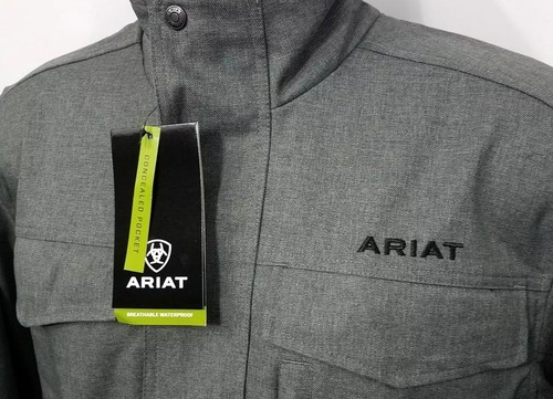 Ariat Wyatt Parka Concealed Carry Jacket. Men's size SMALL in CHARCOAL - Picture 2 of 5