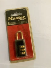 MASTER 646D  RESETTABLE 3 NUMBER COMBINATION PADLOCK