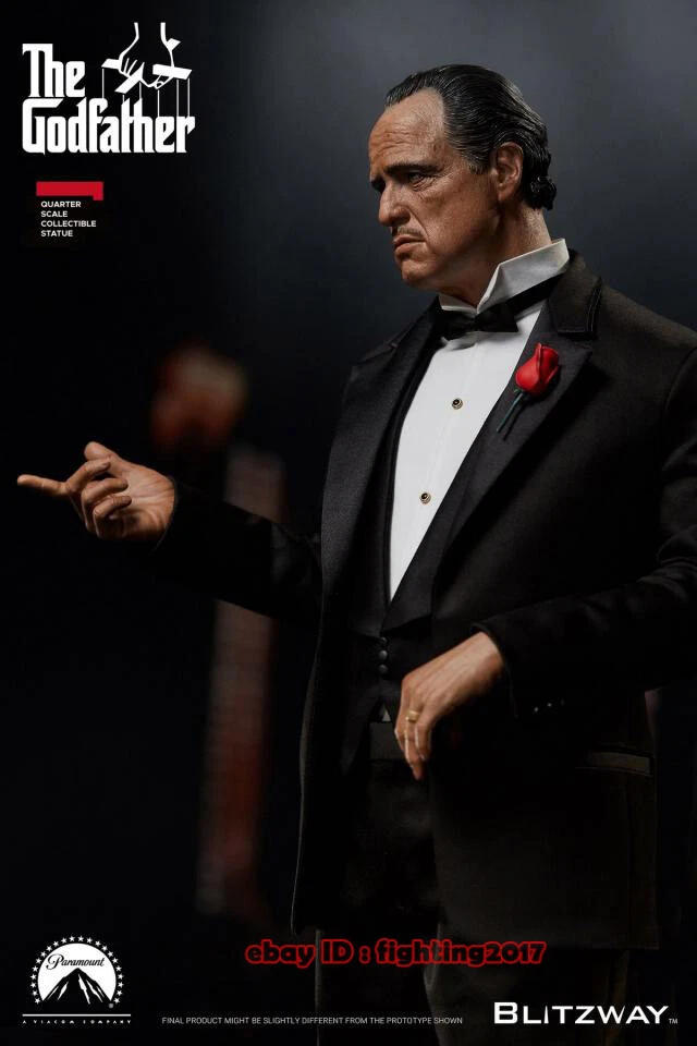 Estatua de Vito Corleone 1972 Blitzway 1/4 El Padrino versión de película Figura INSTOCK Foto 3 de 4