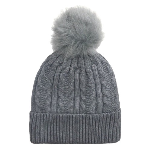 Layer 8 Womens Teddy Fleece Lined Beanie Hat Gray One-Size NWT | eBay