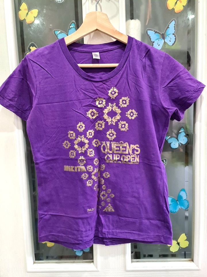 VGC women's ROYAL APPAREL purple Queen's Cup tshirt size SMALL