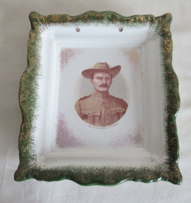 Staffordshire? ~ WANDTAFEL ~ PORTRAIT VON BADEN POWELL