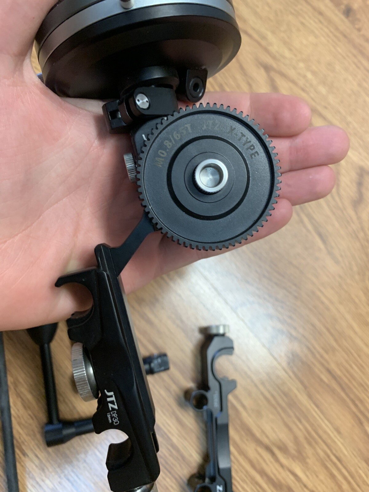 JTZ DP30 Follow Focus Hard Stops 15mm 19mm Rails Cine Canon Sony