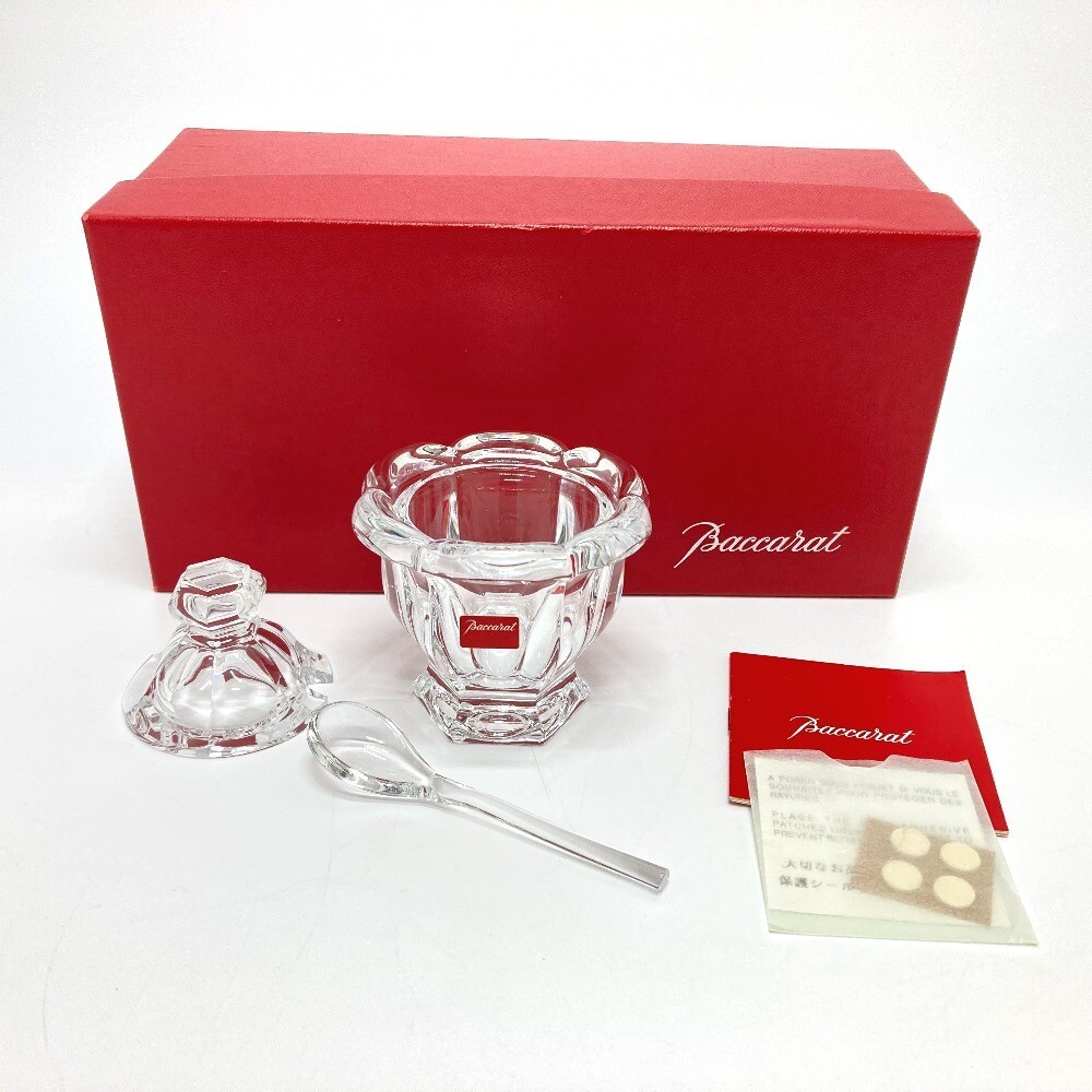 BACCARAT Missouri Sugar Jam Candy Crystal Pot Jar Container