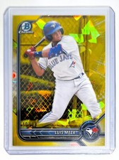 Luis Meza 2022 Bowman Chrome Prospect #BDC-89 RC Yellow Sapphire /99 - Blue Jays