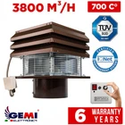 Chimney Fan Fireplace Barbecue Exhaust Fan Round Flue 25 Cm / 10" 110 Volt Gemi